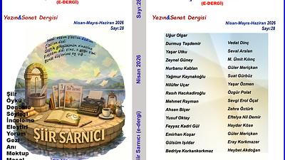 Şiir Sarnıcı Sayı 28 Ön kapak görseli, (Yapay Zeka Çizimidir) 