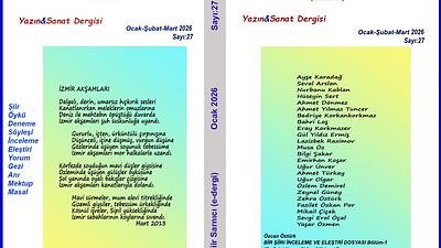Şiir Sarnıcı (e-dergi), Ocak 2026, Sayı 27