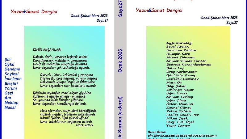 Şiir Sarnıcı (e-dergi), Ocak 2026, Sayı 27